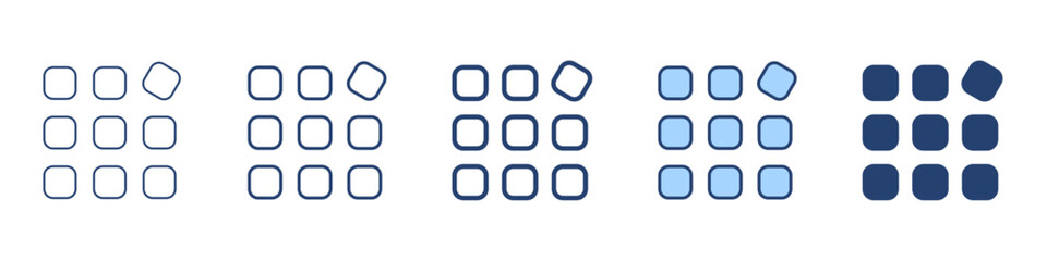 Off grid icon Symbol set collection