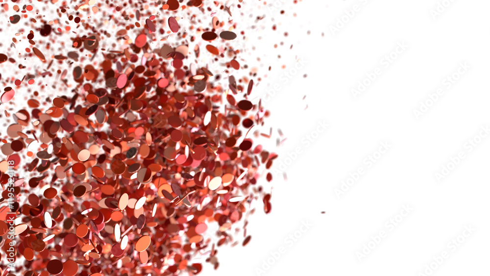 Poster Abstract  Red Particles Exploding on a Black Background