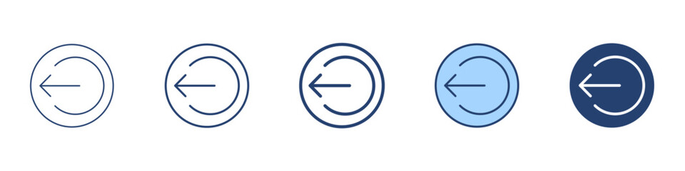 Sign out icon Symbol set collection