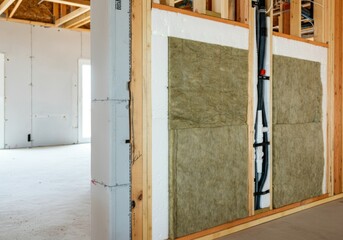 Home construction featuring soundproof and insulated wall panels