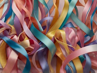 red and yellow ribbons