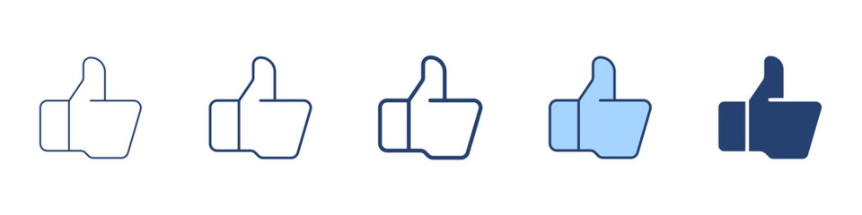 Thumbs up icon Symbol set collection