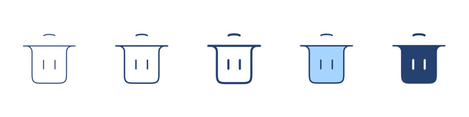 Trash icon Symbol set collection