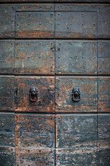 Fototapeta premium Patinated entrance of an Italian Palace