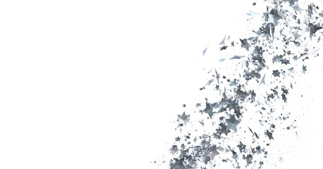 Falling Holiday Astral Radiance: Magnificent 3D Illustration of Descending Stellar Illumination for Christmas