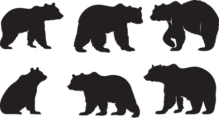 Whispering Wildlife: Enchanting Animal Silhouettes vector illustration |