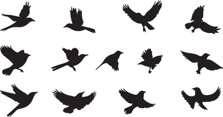 Whispering Wildlife: Enchanting Animal Silhouettes vector illustration |