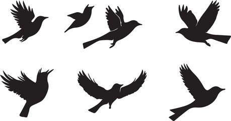 Whispering Wildlife: Enchanting Animal Silhouettes vector illustration |