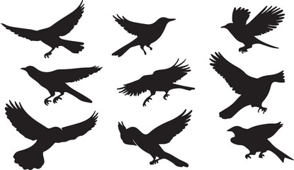 Whispering Wildlife: Enchanting Animal Silhouettes vector illustration |