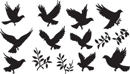 Whispering Wildlife: Enchanting Animal Silhouettes vector illustration |