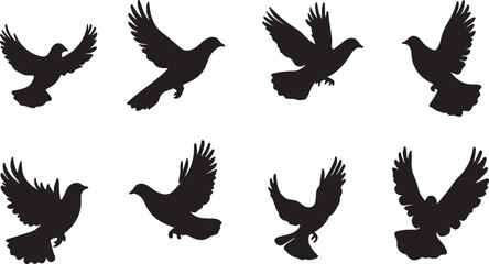 Whispering Wildlife: Enchanting Animal Silhouettes vector illustration |