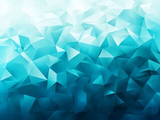 Abstract Teal and Blue Geometric Low Poly Background