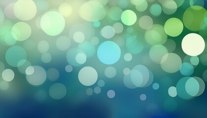 Obraz premium bokeh circles green blue background