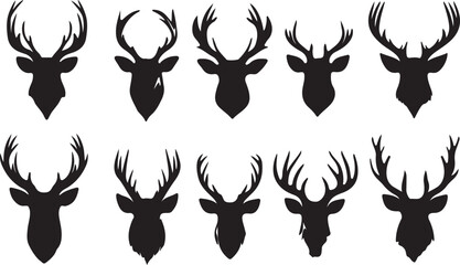 Whispering Wildlife: Enchanting Animal Silhouettes vector illustration |