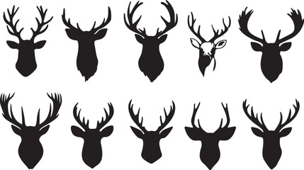 Whispering Wildlife: Enchanting Animal Silhouettes vector illustration |