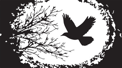 Whispering Wildlife: Enchanting Animal Silhouettes vector illustration |
