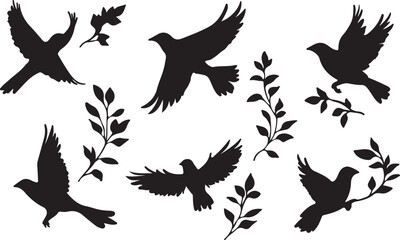 Whispering Wildlife: Enchanting Animal Silhouettes vector illustration |
