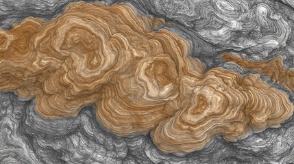 Abstract Brown and Gray Swirling Rock Texture Background