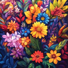 A vibrant collection of floral bouquets, leaves, and compositions. Perfect for wedding decor, digital designs, and romantic themes.