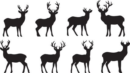 Whispering Wildlife: Enchanting Animal Silhouettes vector illustration |
