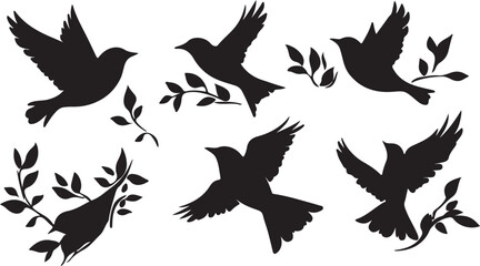 Whispering Wildlife: Enchanting Animal Silhouettes vector illustration |
