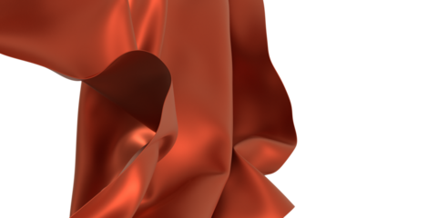 Abstract Orange Fabric Drape
