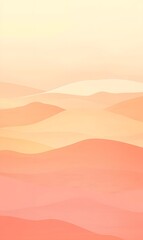 A serene desert sunset gradient of soft coral, warm apricot, and golden sand fading gently.