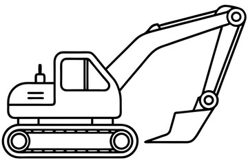 Excavator Blueprint Vector