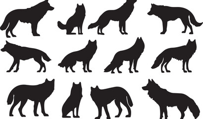 Whispering Wildlife: Enchanting Animal Silhouettes vector illustration |