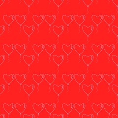 This charming pattern features vibrant red heart-shaped balloons, perfect for adding a touch of romance and joy to any design. The playful and cheerful design is ideal for Valentine’s Day.