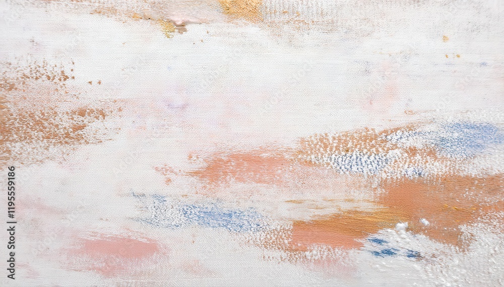 Poster soft abstract textured canvas with earthy tones of peach, tan, and sky blue blending into white for 