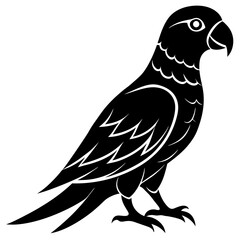 Parrot  silhouette vector illustration