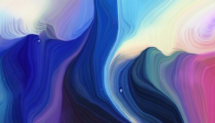 Obraz premium flowing abstract wave in vibrant blue and purple gradients with soft brushstroke textures, perfect for modern digital designs