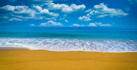 Beautiful beach and tropical sea in Phuket, Thailand.