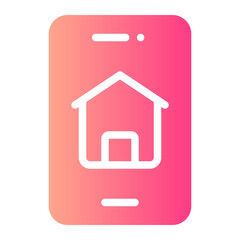 smart home gradient icon