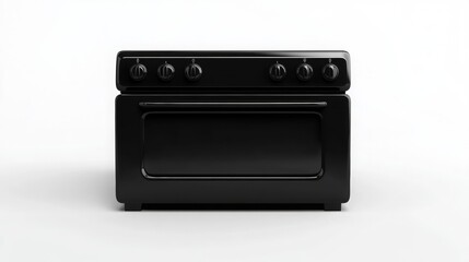 Fototapeta premium Black electric oven – elegant design and powerful heating
