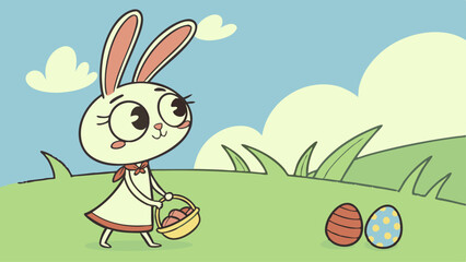 easter bunny with egg