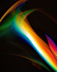 Creative energy burst in neon colors