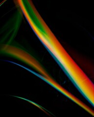 Vivid glowing light in abstract design