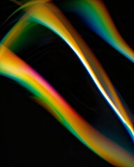Fluid luminous pattern in glowing style