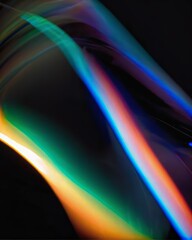 Fluid luminous pattern in glowing style