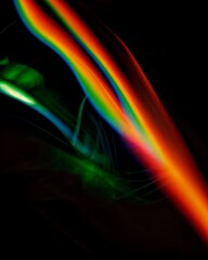 Modern artistic swirl with vivid hues