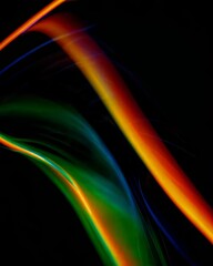 Creative energy burst in neon colors