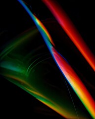 Modern artistic swirl with vivid hues