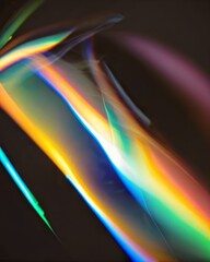 Fluid luminous pattern in glowing style