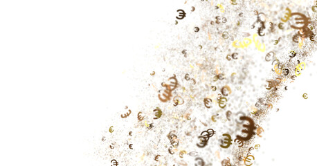 Golden Confetti Explosion