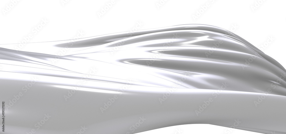 Aufkleber a close-up abstract photo of white fabric draped and flowing. the image shows the soft, smooth textu