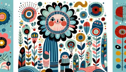 "Guardianes de las Flores: Fantasía en la Naturaleza"