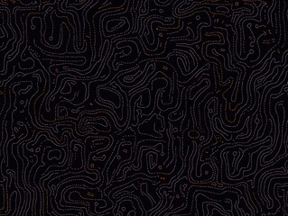 Abstract Pink and Orange Line Art Pattern Background