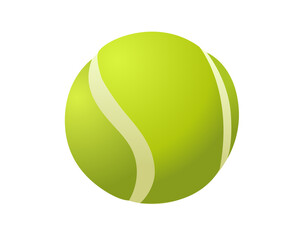 Green tennis ball sport equipment icon